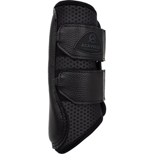 Acavallo Vordergamaschen aus perforiertem Neopren - black, Größe L
