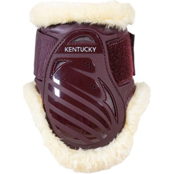 Kentucky Horsewear Lammfell Streichkappe BAMBOO für Jungpferde - bordeaux, Größe M