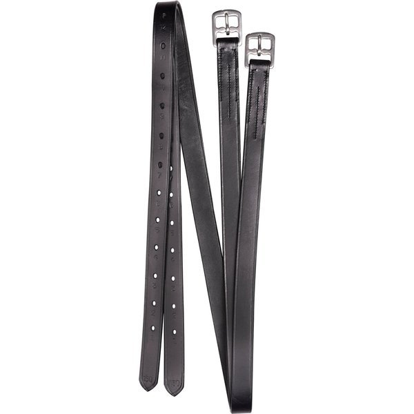 Waldhausen Steigbügelriemen Leder 25mm breit - schwarz, Größe 130 cm
