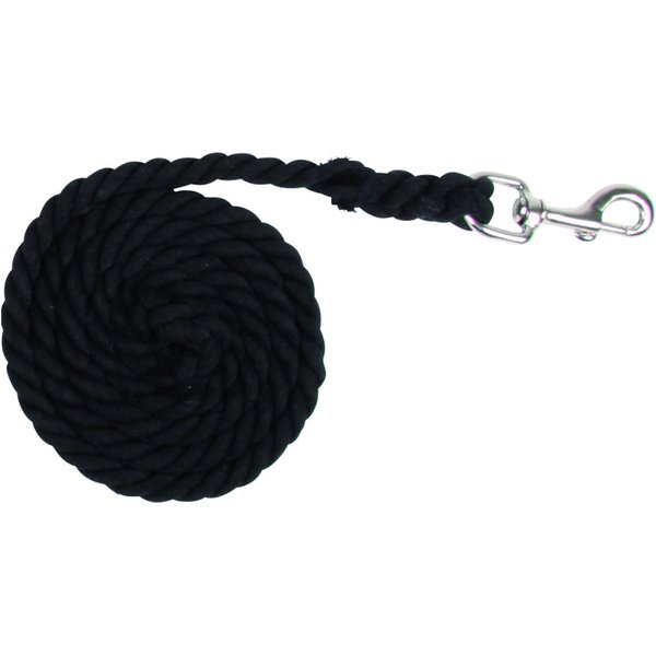 Waldhausen Führstrick Cotton Karabiner - schwarz
