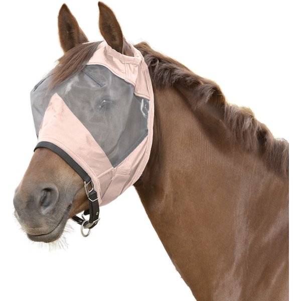 Waldhausen Fliegenmaske Premium ohne Ohrenschutz - hellrosa, Größe Pony