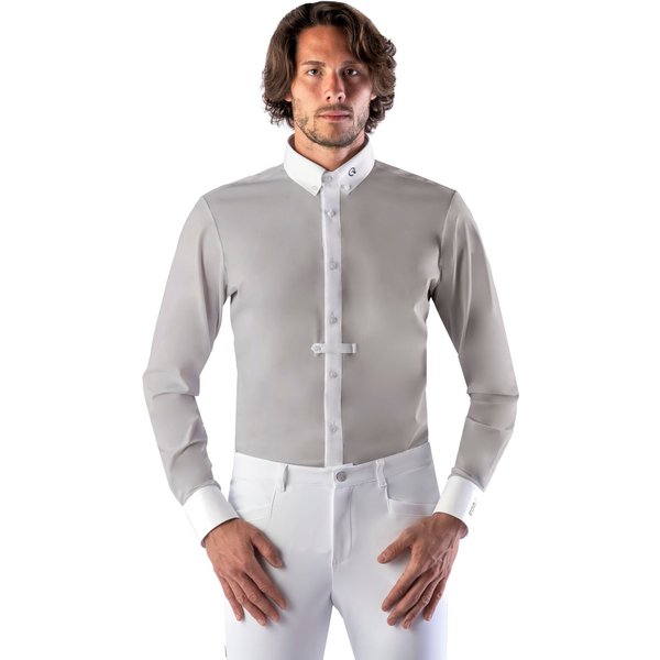 EGO7 Shirt ML Top-long sleeve Turniershirt Herren - ice grey, Größe 46
