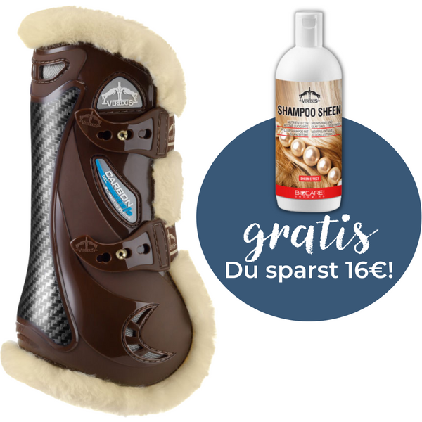 Veredus Gamasche Carbon Gel Vento Save the Sheep + GRATIS Shampoo Sheen - braun, Größe L