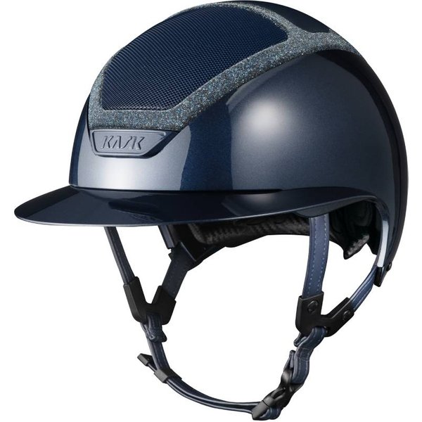 KASK Star Lady Pure Shine Swarovski Frame Reithelm inkl. Liner - navy, Größe 56