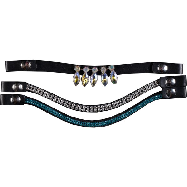 HKM Stirnbänder Hobby Horsing 3er Set - blau