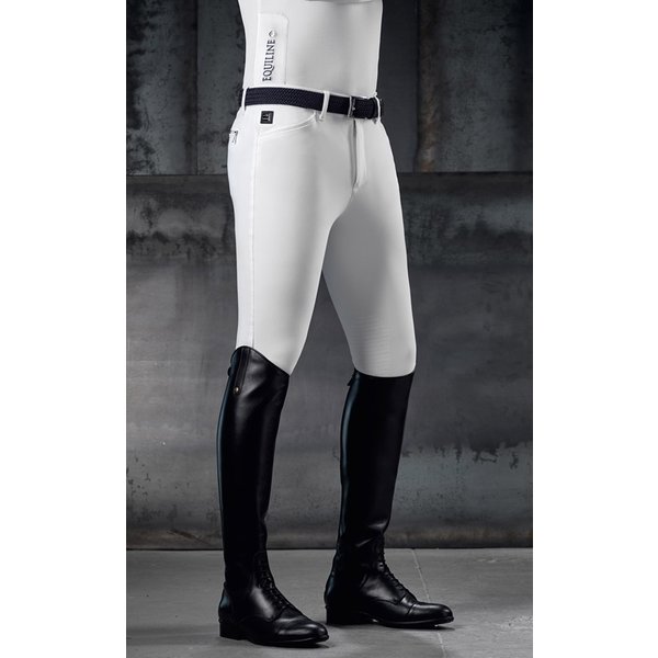 Equiline X-Grip Willow Kniebesatzhose Herren - weiß, Größe 56