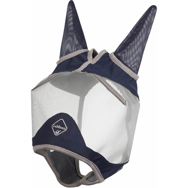 LeMieux Armour Shield Pro Half Mask Fliegenmaske - navy/grey, Größe M