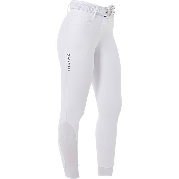 Equestro High Waist Vollgrip Reithose Damen - white, Größe 32