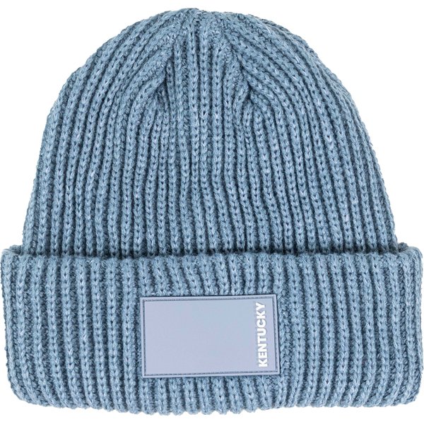Kentucky Horsewear Beanie mit gummiertem Logo - hellblau