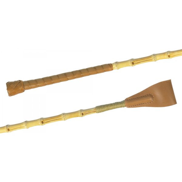 Fleck GreenLine Springstock Gartenbambus mit Ledergriff - Größe 60 cm