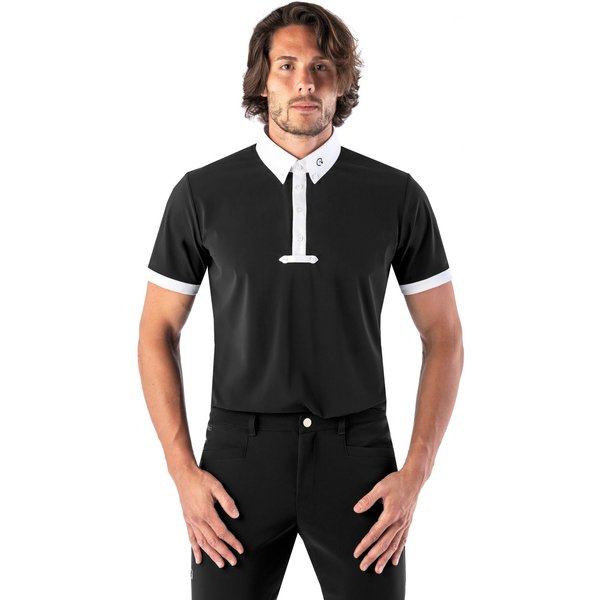 EGO7 MC Turniershirt kurzarm Herren - schwarz, Größe 46
