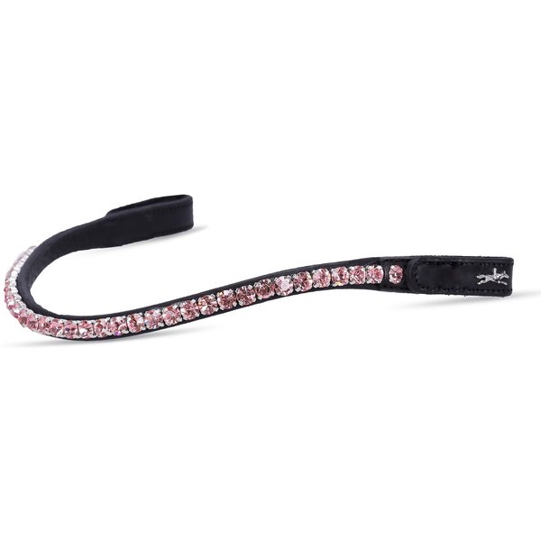Schockemöhle Stirnriemen Siena - black/light pink, Größe VB