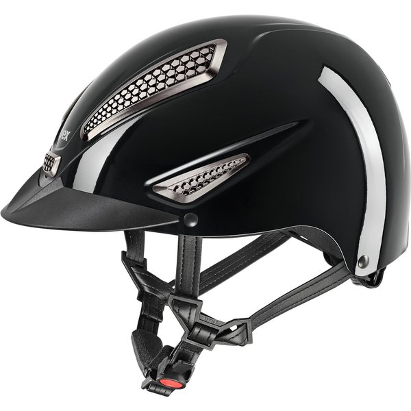 UVEX Perfexxion III shiny Reithelm - black glossy, Größe XXS-S (52-55)