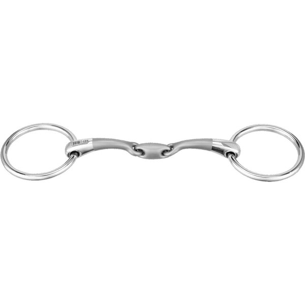 SPRENGER Satinox Unterlegtrense 14mm doppelt gebrochen- Edelstahl rostfrei - Silber, Größe 135mm