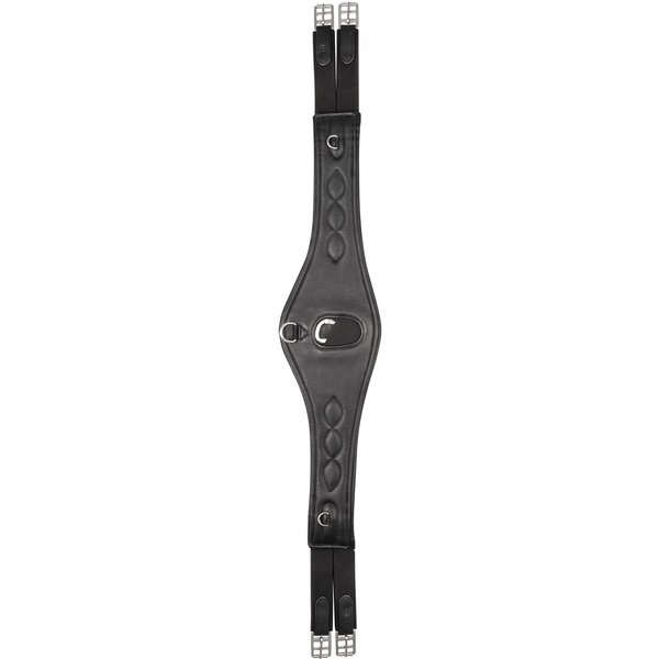 Waldhausen Ledersattelgurt Comfort - schwarz, Größe 135 cm