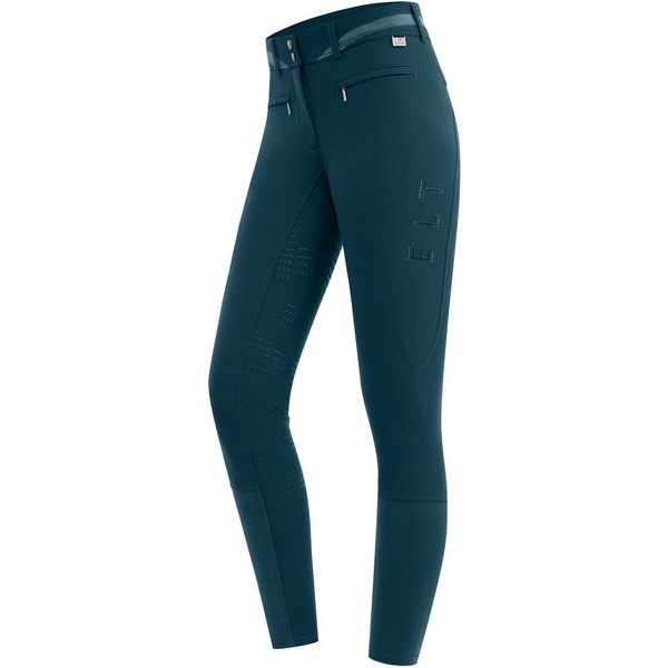 ELT Maja Glam curved High Waist Vollgrip Reithose Damen - petrolblau, Größe 38
