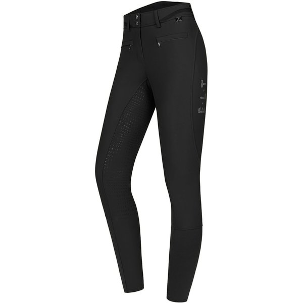 ELT Maja Glam curved High Waist Vollgrip Reithose Damen - schwarz, Größe 34