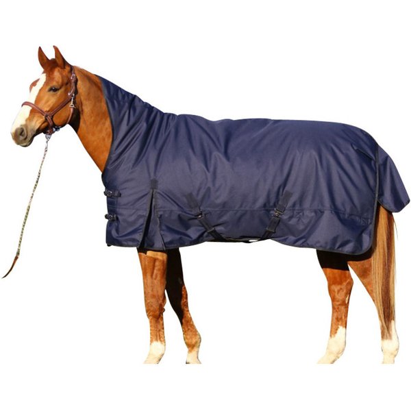 Euroriding Outdoor Decke Kodiak High Neck Extra Light 50 g - navy, Größe 165 cm