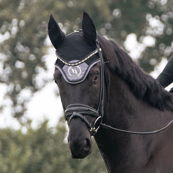 Back on Track Haze Collection Fliegenhaube - grau, Größe Pony