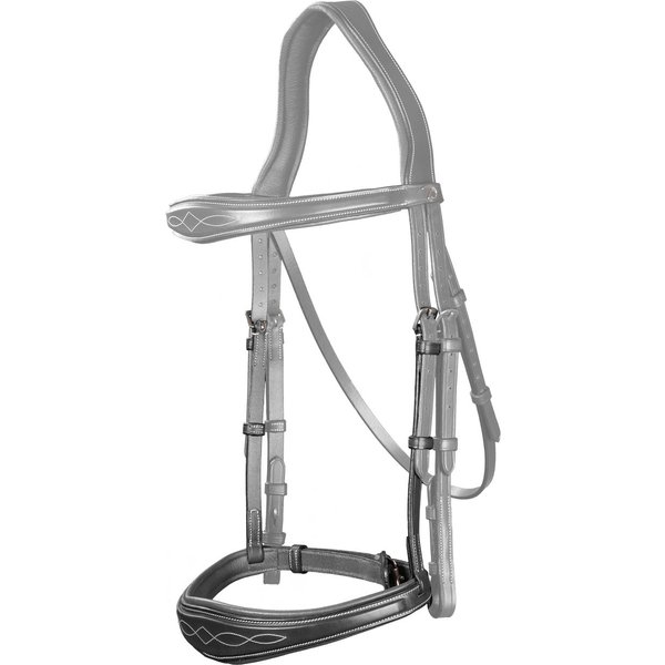 Dyon Anatomischer Nasenriemen ohne Sperriemen Jumping Collection - schwarz, Größe Warmblut Extra