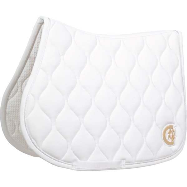 Kentucky Horsewear Schabracke Wave 3D Logo - white, Größe Springen