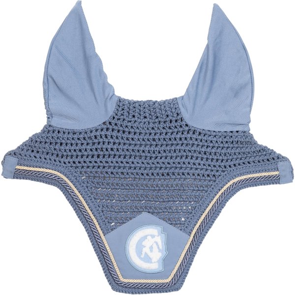 Kentucky Horsewear Fliegenohren Wellington 3D Logo - light blue, Größe Full