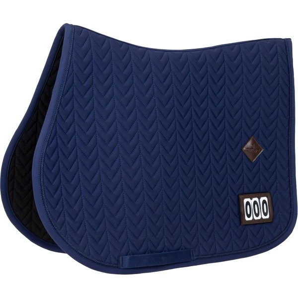Kentucky Horsewear Schabracke Fishbone Turnier mit 2 Nummern - navy, Größe Springen