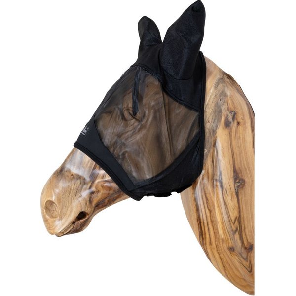 Kentucky Horsewear Fliegenmaske mit Soundless Ohren - black, Größe Cob