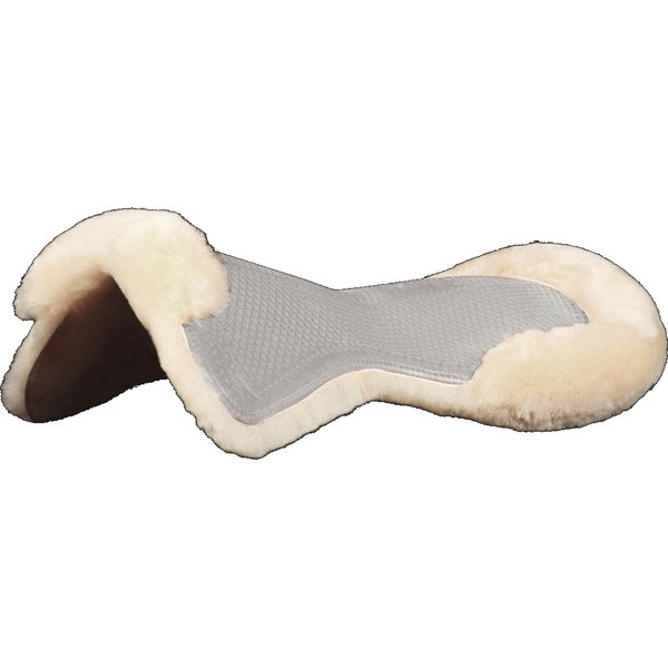 Acavallo Active Gel Pad mit Wollunterseite - transparent/natural, Größe M