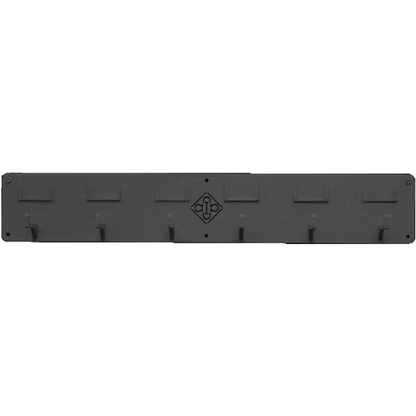 Grooming Deluxe Trensenhalter mit 6 Haken und Namensschild - schwarz