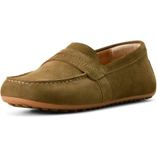 Ariat Selene Driving Moc Damen Mokassins - dark olive suede, Größe UK 3 | EUR 36