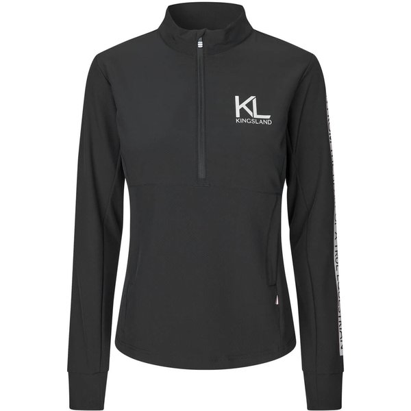 Kingsland KLNessa Ladies Fleece Anorak Damen - black, Größe XL