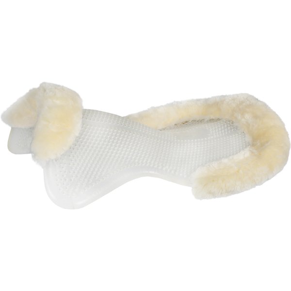 Acavallo Gel Pad THERAPEUTIC mit Lammfell - transparent/natural, Größe M