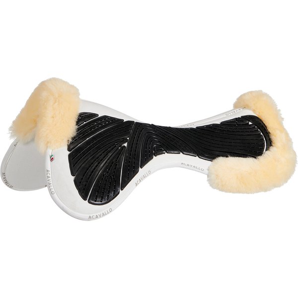 Acavallo CC Gel & Memory Foam Half Pad Lammfell - white/natural
