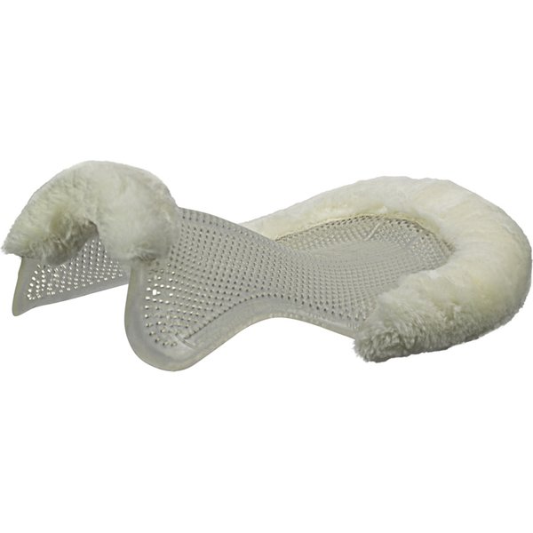 Acavallo Gelpad Therapeutic 1/2 Lammfellrand - transparent/white, Größe M