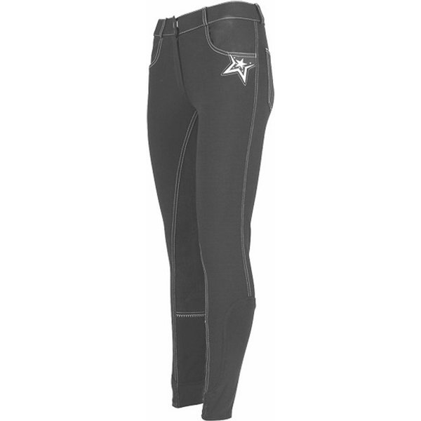 Easy-Rider Ganzbesatzreithose Kinder TRIXY - graphite, Größe 146