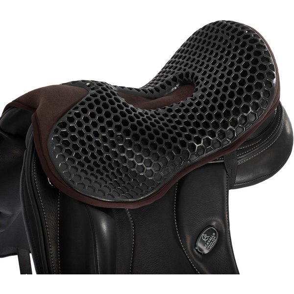 Acavallo Sattelsitzkissen Dressur Ortho-Pubis Gel Out 20mm - braun, Größe M