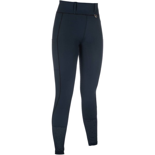 HKM Reitleggings Juna Silikon-Vollbesatz Damen - dunkelblau, Größe 38