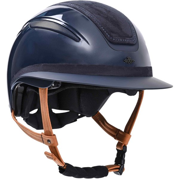 HV Polo HVPMagnifica Reithelm mit MIPS - navy glossy, Größe M (56-58 cm)