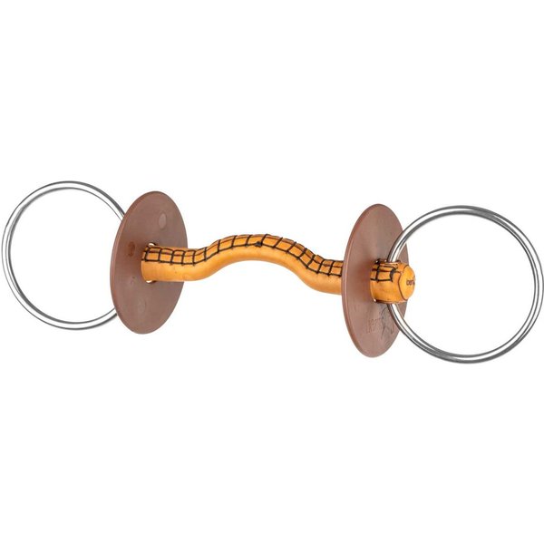 beris Wassertrense, Lederstange Konnex, Ring 7,5cm - soft, Größe 130cm