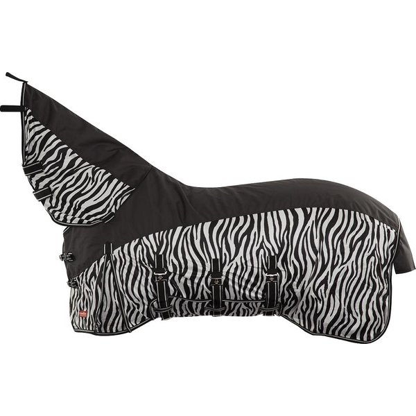Premiere Sommerdecke 3in1 Mesh festem Hals+Bauchklappe - zebra, Größe 125 cm