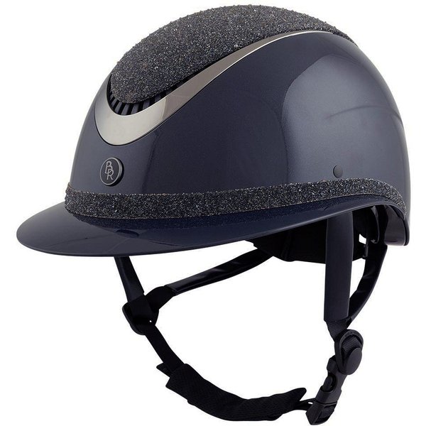 BR Reithelm Theta Plus Dazzling Glamourous Glossy - navy/gunmetal, Größe 55-57