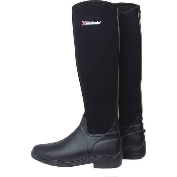 Crosslander® Neopren-Reitstiefel Meran - schwarz, Größe 38
