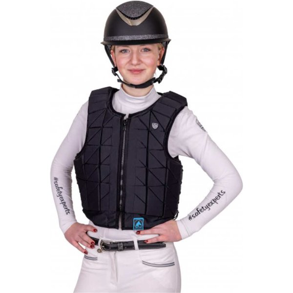 USG Flexi Guard Panel-Sicherheitsweste Kinder & Erwachsene - Schwarz, Größe Kinder M
