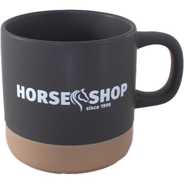 Horse Shop Rustic Keramiktasse - 355 ml - HS-Logo
