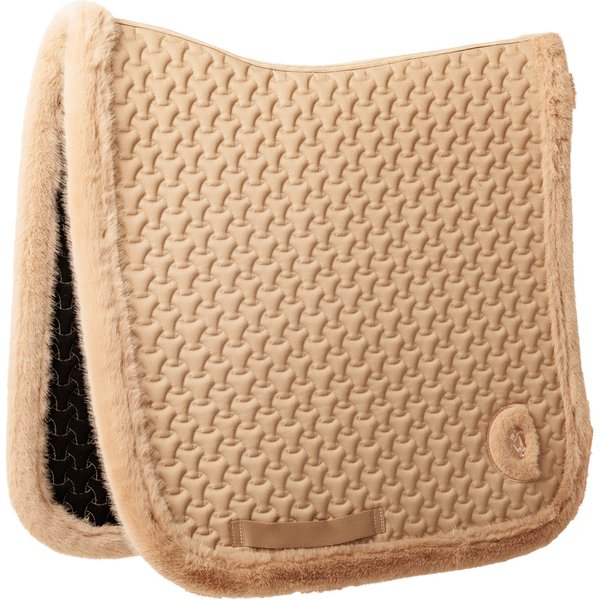 Kentucky Horsewear Schabrake Plaited Fake Fur Dressur - beige, Größe Dressur