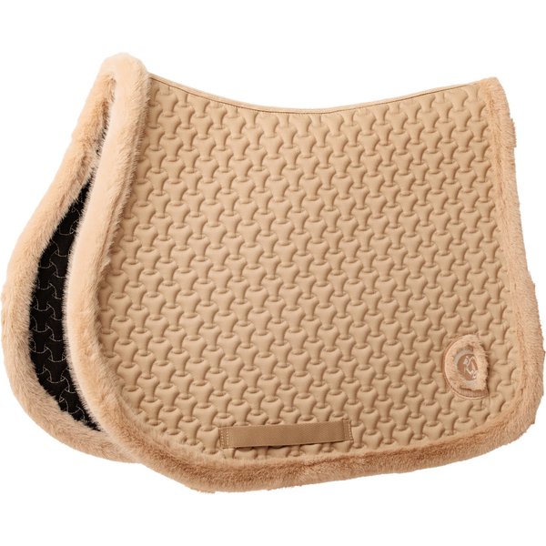 Kentucky Horsewear Schabrake Plaited Fake Fur Dressur - beige, Größe Spirngen