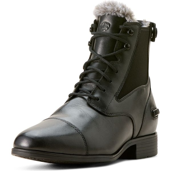 Ariat Kendal Back Zip Sherpa Winterstiefelette Damen - schwarz, Größe UK 5.5 | EUR 38.5