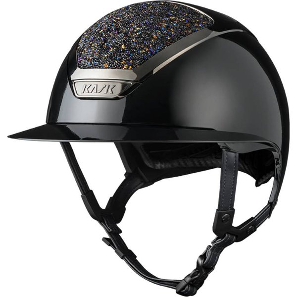 Kask Star Lady Pure Shine Swarowski Midnight Reithelm inkl. Liner - black/volcano, Größe 55