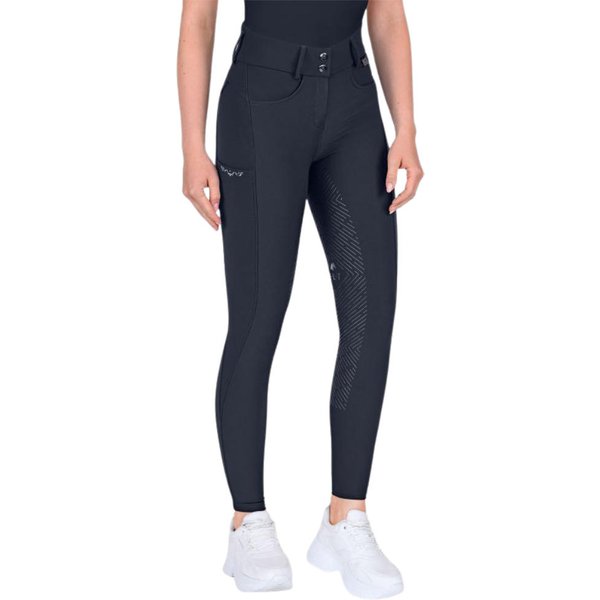 ELT Comfort Ride Glam Vollgrip Reithose Damen - tiefblau, Größe 48